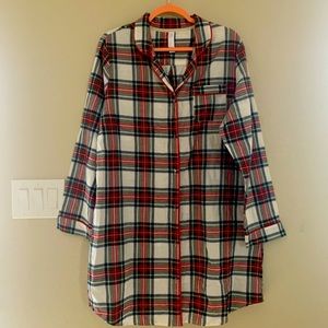 Flannel sleep dress